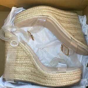 Chunky Wedge | Clear Wedge Strap